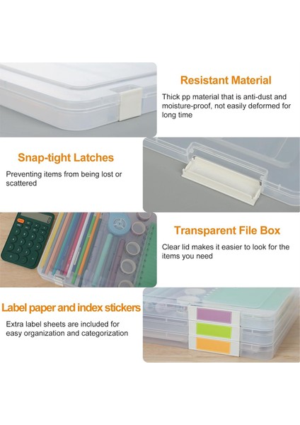 Mektup Kağıdı Için Iki Tür Etiketli 6 Adet A4 Kağıt Saklama Kutusu (Yurt Dışından) fırsatları