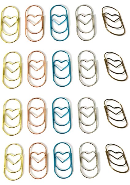 Sevimli Aşk Kalp Şekilli Kağıt Ataçları Kağıt Ataş Ayraç Klipsleri (Yurt Dışından) fiyatları