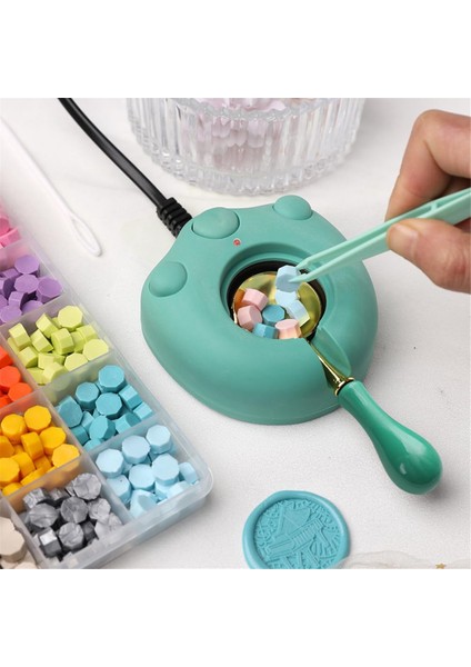 Elektrikli Mum Mühür Isıtıcı, Siyah Mum Mühür Kiti Abd Fişi (Yeşil) (Yurt Dışından) modelleri