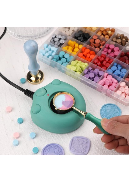 Elektrikli Mum Mühür Isıtıcı, Siyah Mum Mühür Kiti Abd Fişi (Yeşil) (Yurt Dışından) fırsatları