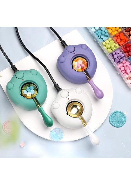 Elektrikli Mum Mühür Isıtıcı, Siyah Mum Mühür Kiti Abd Fişi (Yeşil) (Yurt Dışından) indirimleri