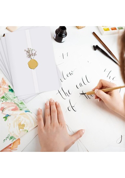 5x7 Davetiyeler Için 50 Yaprak Önceden Katlanmış Vellum Ceket (Yurt Dışından) indirimleri