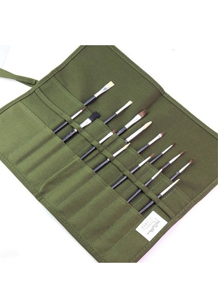 22 Delikli Kalem Perde Çok Işlevli Tuval Kalem Rulo Çantası (Yurt Dışından) indirimleri