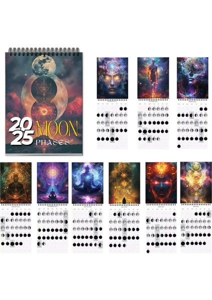 Ay Evreleri Takvimi 2025 12 Aylık Ay Evreleri Duvar Takvimi (Yurt Dışından) fiyatları