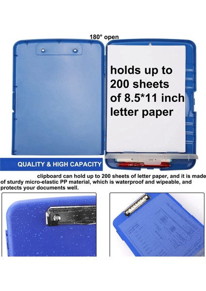 Clip Board Organizer Depolama Hemşirelik Panosu ile Pano, Mavi (Yurt Dışından) indirimleri