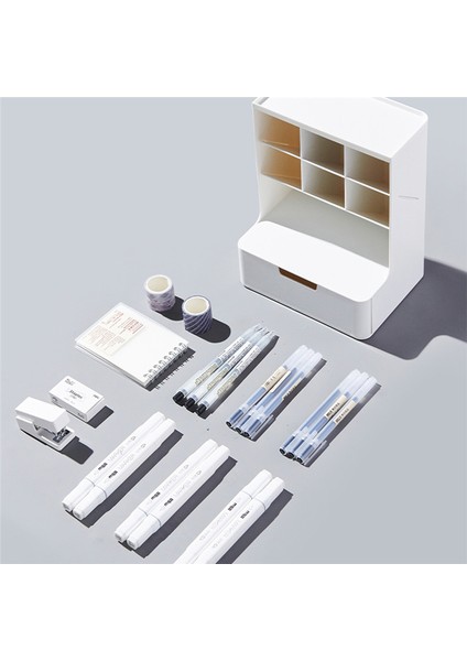 +1 Kalem Makyaj Saklama Kutusu Okul Malzemeleri Kırtasiye, Beyaz (Yurt Dışından) fiyatları