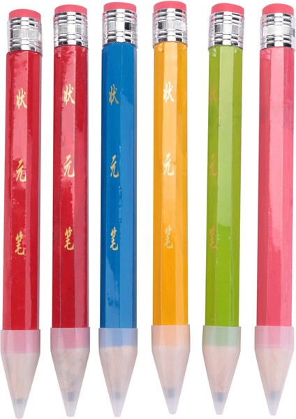 6 Adet Ahşap Jumbo Kalemler Sahne Malzemeleri Için, 14 Inç Kalem Okul Malzemeleri Için (Yurt Dışından) fiyatları