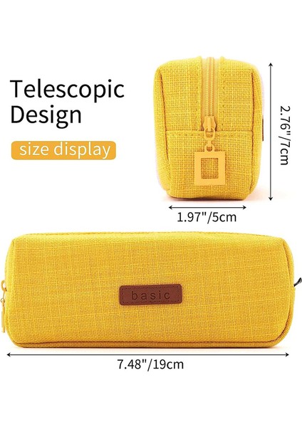 Kalem Çantası Değişim Çantası Gençlik Okulları Için Kozmetik Çantası Zencefil Sarı (Yurt Dışından) modelleri