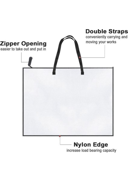 2 Adet 19X25 Inç Sanat Portföyü Çantası, Sanat Eserleri, Posterler Için Saklama Çantası (Yurt Dışından) modelleri