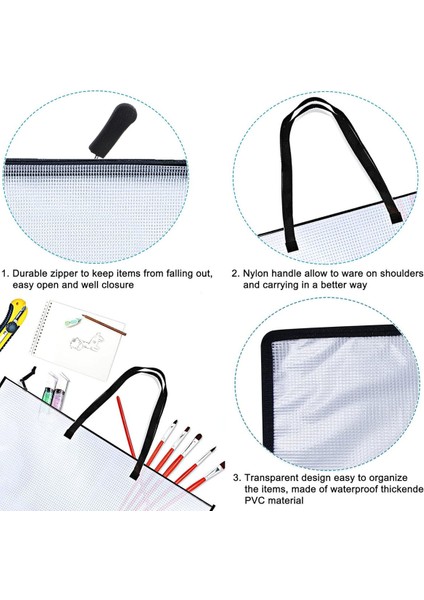 2 Adet 19X25 Inç Sanat Portföyü Çantası, Sanat Eserleri, Posterler Için Saklama Çantası (Yurt Dışından) fırsatları