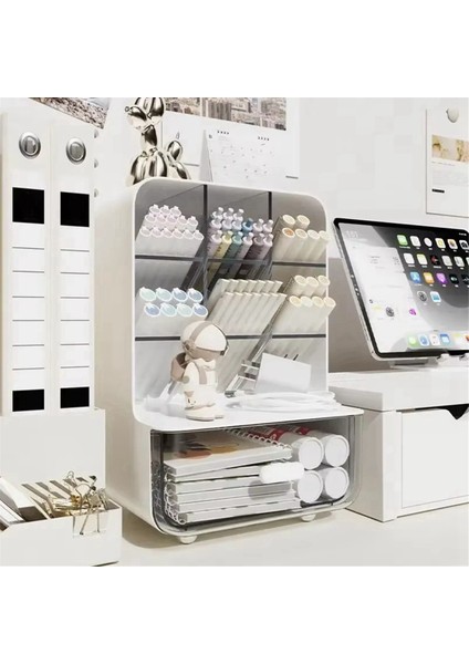 Büyük Kapasiteli Eğimli Kalemlik Masa Kırtasiye Saklama Kutusu (Yurt Dışından) fiyatları