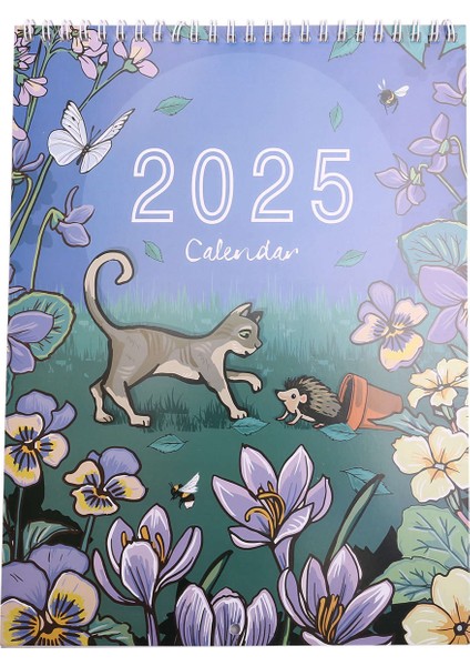 2025 Doğa ve Yaban Hayatı Sanatı Duvar Takvimi (Yurt Dışından)