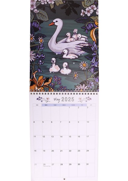 2025 Doğa ve Yaban Hayatı Sanatı Duvar Takvimi (Yurt Dışından) fiyatları