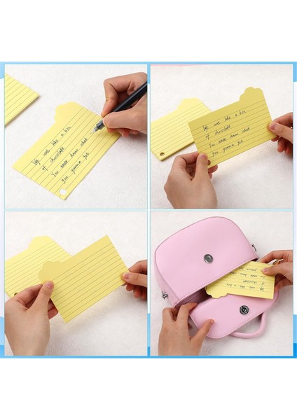 125 Adet Çalışma Için Renkli Dizin Kartları Halkalar ve Renkli Etiketlerle (Yurt Dışından) fiyatları