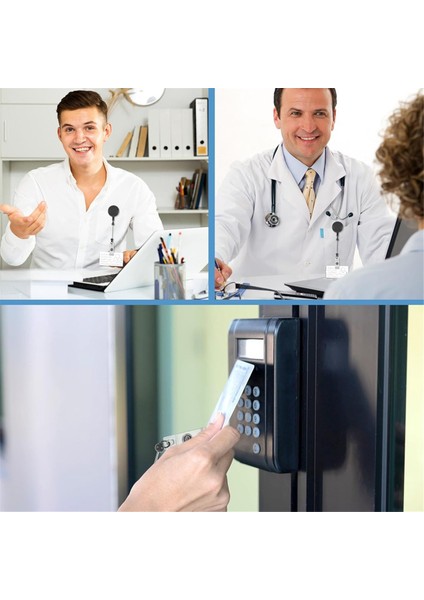 Boncuklu Rozet Makaraları, Klipsli 6 Adet Boş Kimlik Rozeti Makaraları (Yurt Dışından) fırsatları