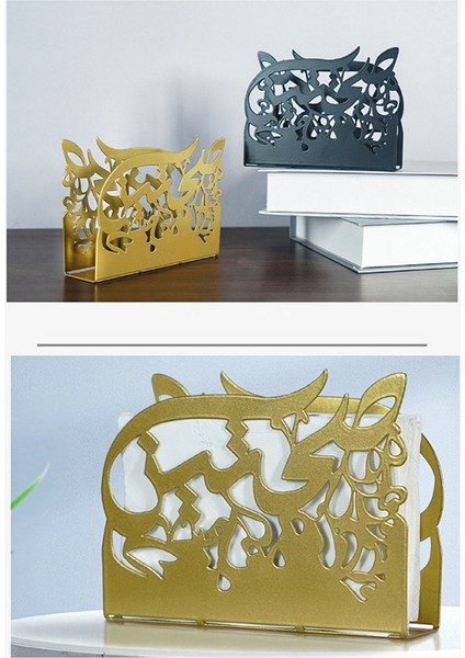 Metal Yemek Masası Peçetelik Kağıt Havlular ve Peçeteler, Süsler, B (Yurt Dışından) fırsatları