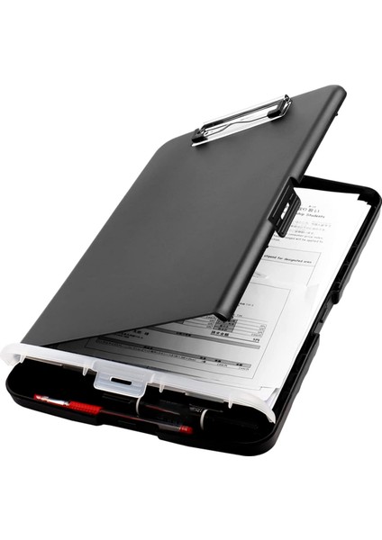 Clip Board Organizer Depolama Hemşirelik Panosu ile Pano, Siyah (Yurt Dışından)