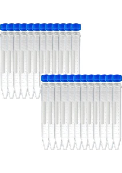 Konik Santrifüj Tüpleri 15ML, 100 Adet Steril Plastik Test Tüpleri (Yurt Dışından)