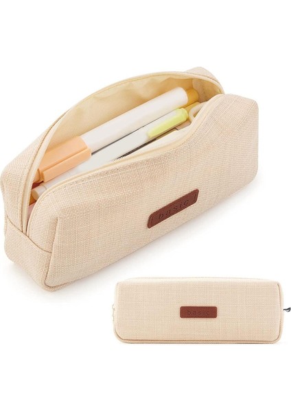 Kalem Çantası Değişim Çantası Gençlik Okulları Için Kozmetik Çantası Krem-Beyaz (Yurt Dışından) fiyatları