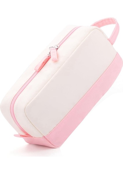 Saplı Büyük Kapasiteli Kalem Kutusu-Pembe (Yurt Dışından)