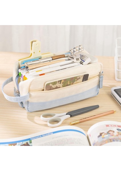 Saplı Büyük Kapasiteli Kalem Kutusu-Pembe (Yurt Dışından) fiyatları