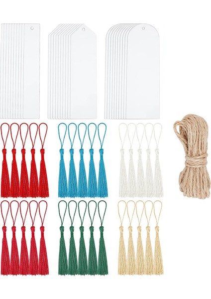 Akrilik Ayraç Şeffaf Ayraçlar Renkli Ayraç Kolye (Yurt Dışından)