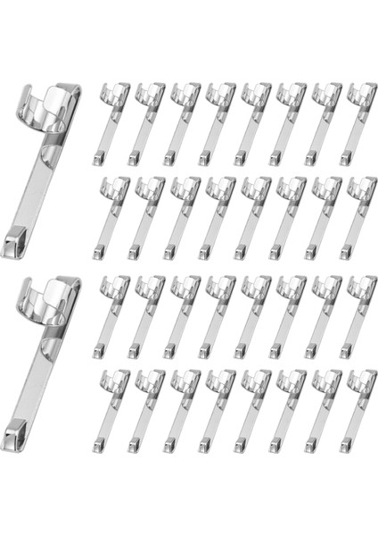Metal Kalem Klipsleri Kayar Kalem Cep Klipsleri Tak-Çıkar, 60 Adet (Yurt Dışından)