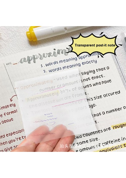 30 Adet Şeffaf Not Defteri, 3 Boyut, Okul ve Ofis Için Su Geçirmez Notlar (Yurt Dışından) modelleri