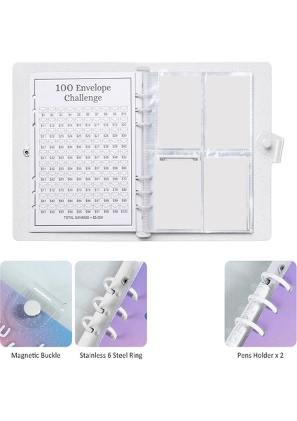 100 Zarf Para Tasarrufu Mücadelesi Para Biriktirme Dosyası, Beyaz (Yurt Dışından) indirimleri