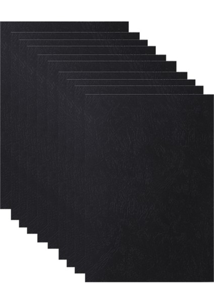 Kağıt Cilt Kapağı, A4 Deri Doku Cilt Kapağı, Siyah (Yurt Dışından)
