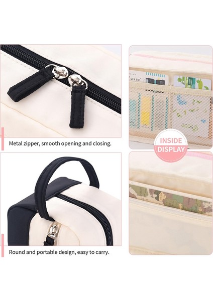 Saplı Büyük Kapasiteli Kalem Kutusu-Siyah (Yurt Dışından) fırsatları