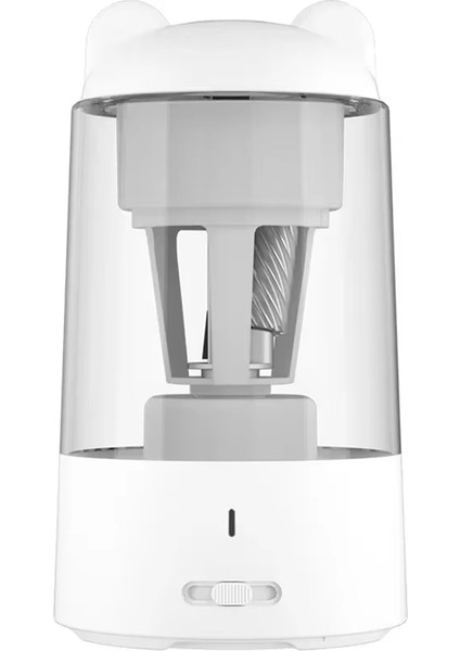 Çocuklar Için Otomatik Elektrikli Kalemtıraş - Çizgi Film Tasarımı, Beyaz (Yurt Dışından)