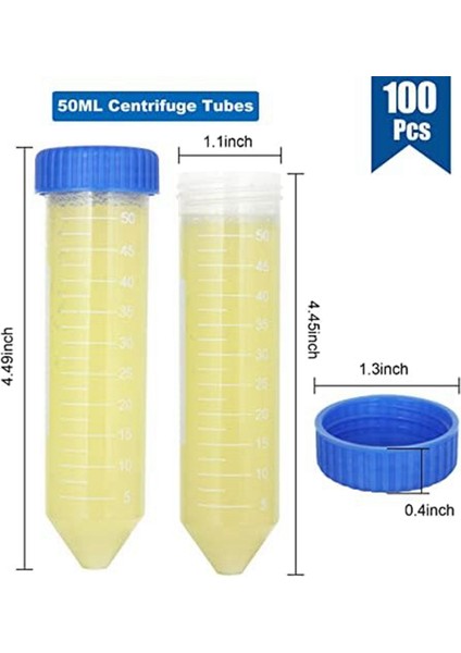100 Paket 50ML Santrifüj Tüpleri, 50 ml Konik Santrifüj Tüpleri (Yurt Dışından) modelleri