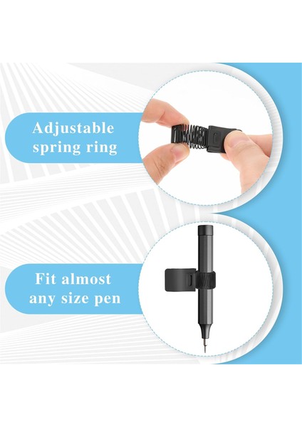 Sert Şapka Kalem Klipsi, Ayarlanabilir Pano Kalemlik, Siyah (Yurt Dışından) fırsatları