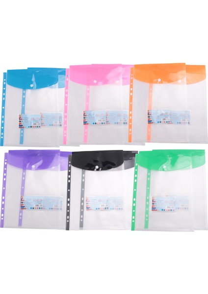 12 Paket A4 Delikli Cepli Plastik Cüzdanlar (Yurt Dışından) fiyatları