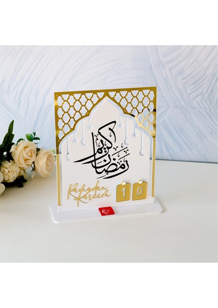 Akrilik Ramazan Geri Sayım Takvimi Ramazan Günü Advent Beyaz (Yurt Dışından) fırsatları