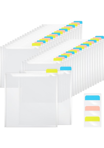 90 Adet Yapışkanlı Dizin Sekmeli 12X12 Scrapbook Kağıt Saklama Düzenleyicisi (Yurt Dışından)