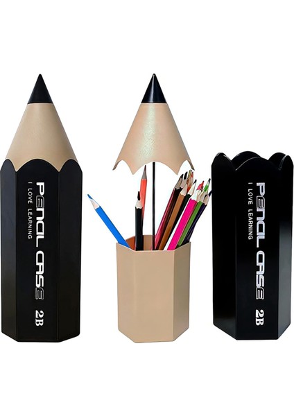 Kalem Şeklinde Kalemlik Masa Üstü Toz Geçirmez Masaüstü Düzenleyici Kılıf (Yurt Dışından) fırsatları