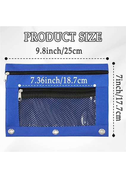 3 Halka Kalemlik Için 10 Adet, Çift Cepli ve File Pencereli (Yurt Dışından) fiyatları