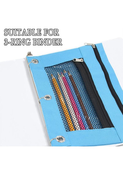 3 Halka Kalemlik Için 10 Adet, Çift Cepli ve File Pencereli (Yurt Dışından) modelleri