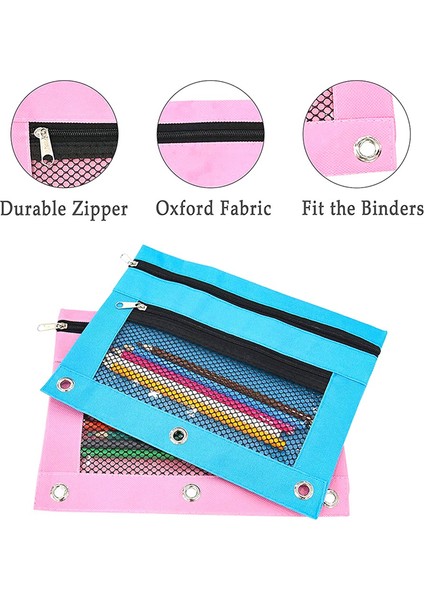 3 Halka Kalemlik Için 10 Adet, Çift Cepli ve File Pencereli (Yurt Dışından) fırsatları