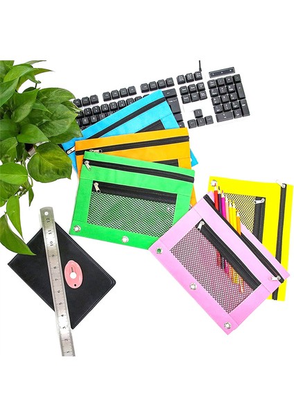 3 Halka Kalemlik Için 10 Adet, Çift Cepli ve File Pencereli (Yurt Dışından) indirimleri