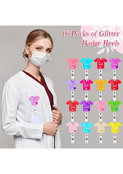 16 Parça Hemşire Geri Çekilebilir Rozet Makarası Tutucu Hemşire Rozet Makarası, Set 2 (Yurt Dışından) indirimleri
