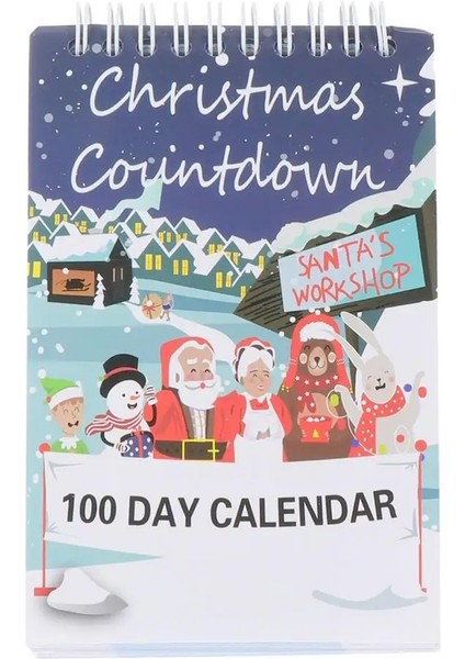 2024 100 Günlük Noel Geri Sayım Takvimi Masaüstü Advent Takvimi (Yurt Dışından)