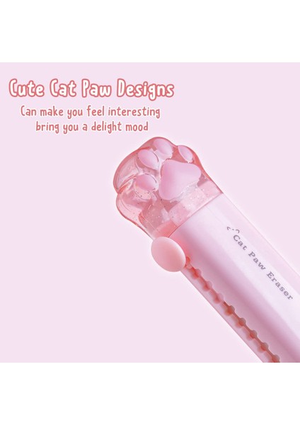 Kawaii Itme-Çekme Tasarım Kedi Pençesi Silgi Taşınabilir Kauçuk Silgi (Yurt Dışından) modelleri