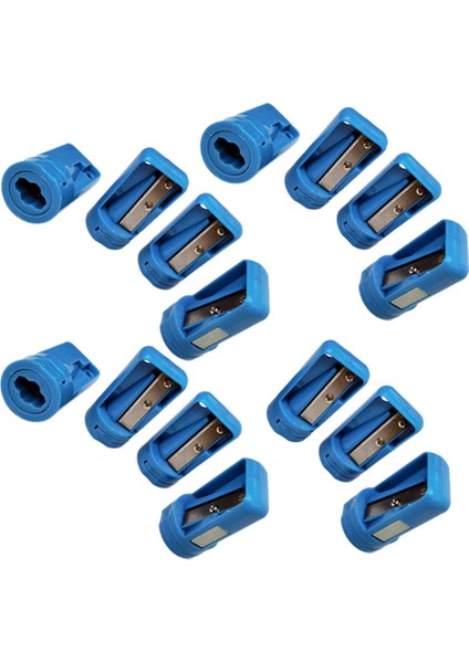 15 Adet Sekizgen Marangoz Kalemtıraş Manuel Kalemtıraş Mavi (Yurt Dışından)