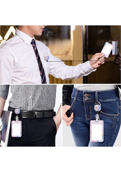 Geri Çekilebilir Makaralı 3 Paket Ağır Hizmet Rozet Tutucu (Yurt Dışından) modelleri