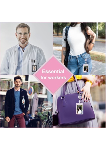 Geri Çekilebilir Makaralı 3 Paket Ağır Hizmet Rozet Tutucu (Yurt Dışından) fırsatları