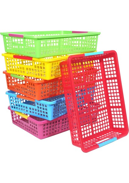 Öğretmen Tepsisi, Plastik Sınıf Kağıt Düzenleyici, Ev Kitap Sepeti, 6 Adet (Yurt Dışından)