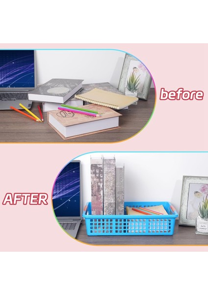 Öğretmen Tepsisi, Plastik Sınıf Kağıt Düzenleyici, Ev Kitap Sepeti, 6 Adet (Yurt Dışından) indirimleri